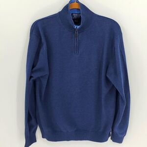 Vernon Scott Vero Beach mens blue sweater. Size large. 💯% Cotton.